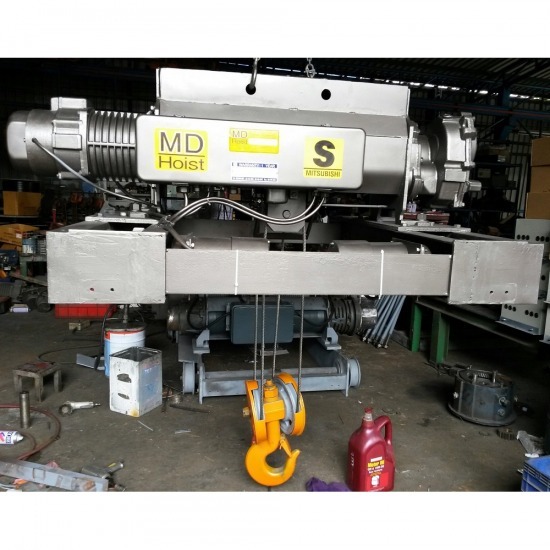 รอกสลิงไฟฟ้า MITSUBISHI รางคู่ มือสอง - รอกไฟฟ้ามือสอง - เอ็ม.ดี. เจริญผล รอกไฟฟ้า